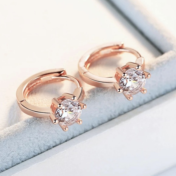 Jewelry - Rose Gold Plated Hoop Earrings
